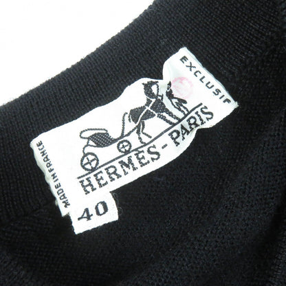Hermes Cardigan Silk Black Multicolor 40