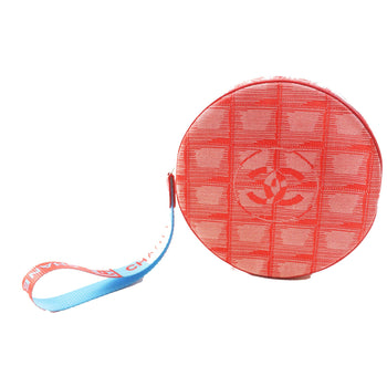 Chanel Pouch 6859809 No Nylon Notation (Nylon Type) Red New Travel Line Women