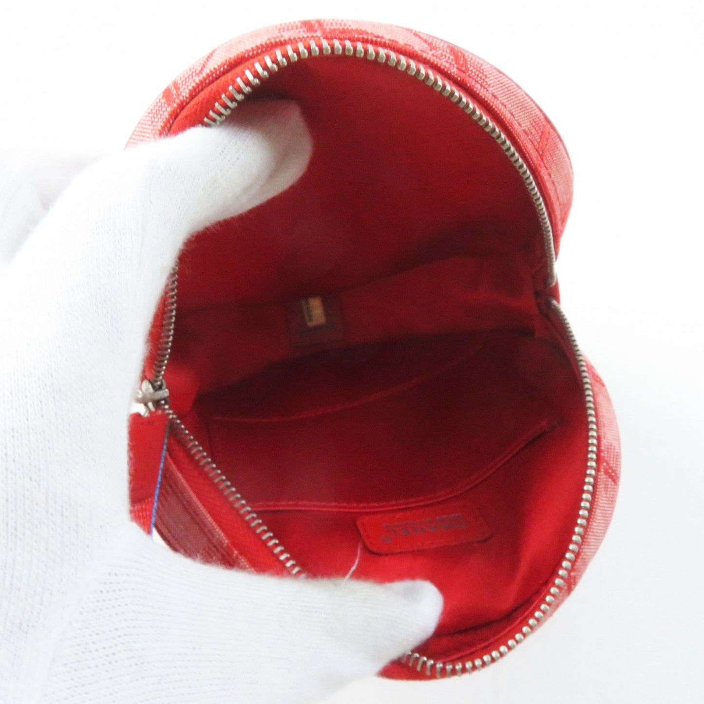Chanel Pouch 6859809 No Nylon Notation (Nylon Type) Red New Travel Line Women