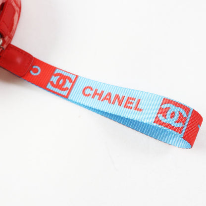 Chanel Pouch 6859809 No Nylon Notation (Nylon Type) Red New Travel Line Women