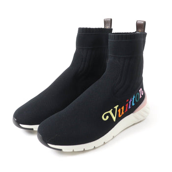 Louis Vuitton Sneakers Fabric Black Aftergame Line Women 37 1/2