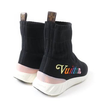 Louis Vuitton Sneakers Fabric Black Aftergame Line Women 37 1/2