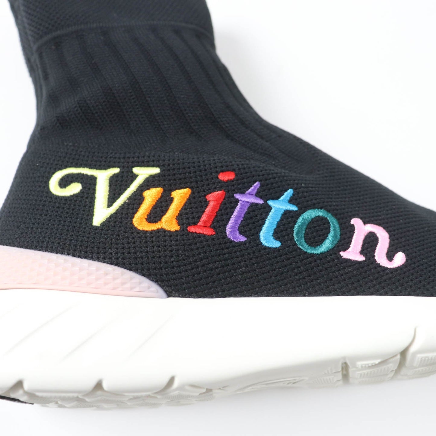 Louis Vuitton Sneakers Fabric Black Aftergame Line Women 37 1/2
