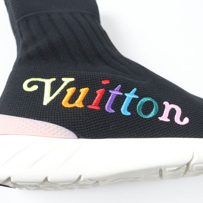 Louis Vuitton Sneakers Fabric Black Aftergame Line Women 37 1/2