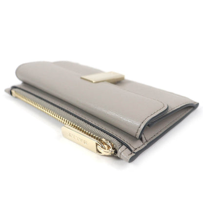 Bally Coin Case Leather Gray Women