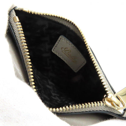 Bally Coin Case Leather Gray Women