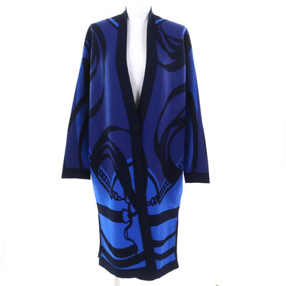 Hermes Cardigan 2H2105D2 Cashmere Blue-Black 34