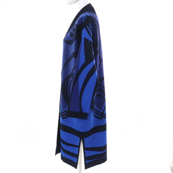Hermes Cardigan 2H2105D2 Cashmere Blue-Black 34