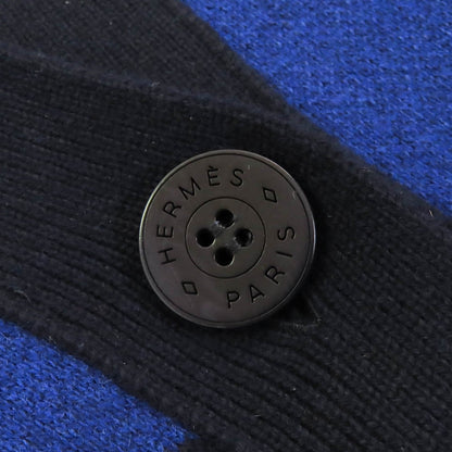 Hermes Cardigan 2H2105D2 Cashmere Blue-Black 34