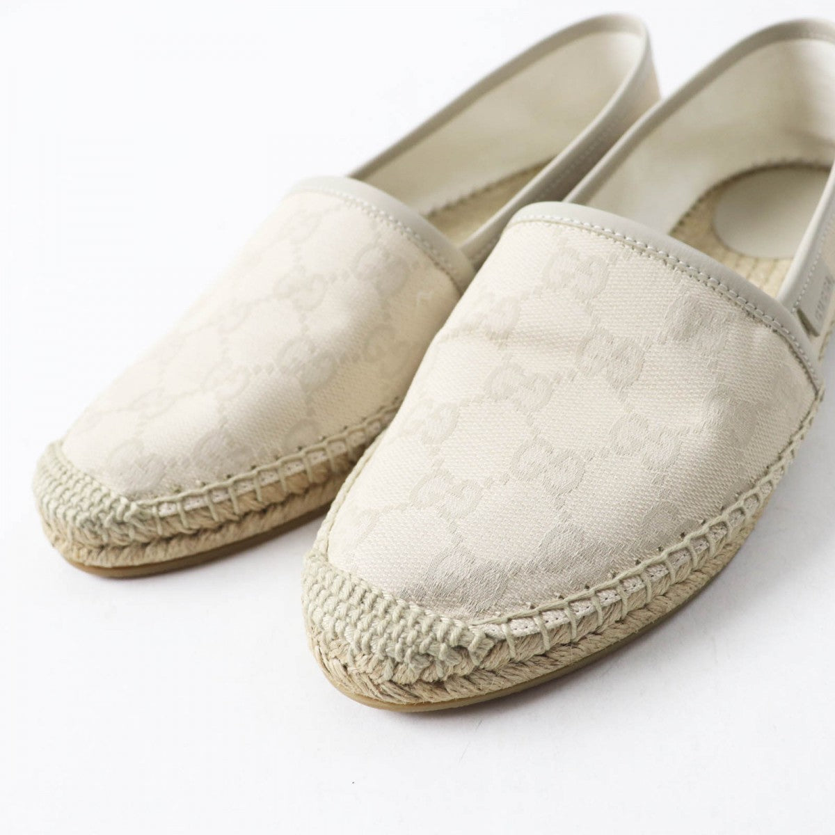 Gucci Slip-On 466902 Gg Canvas Light Beige 37.5