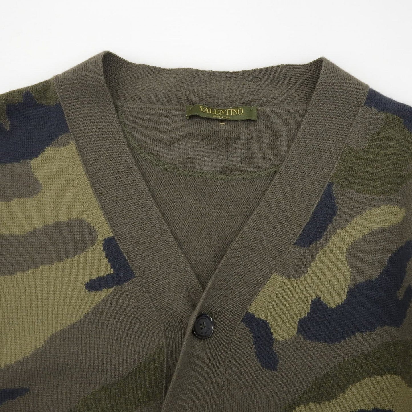Valentino Cardigan Cashmere Khaki Xs