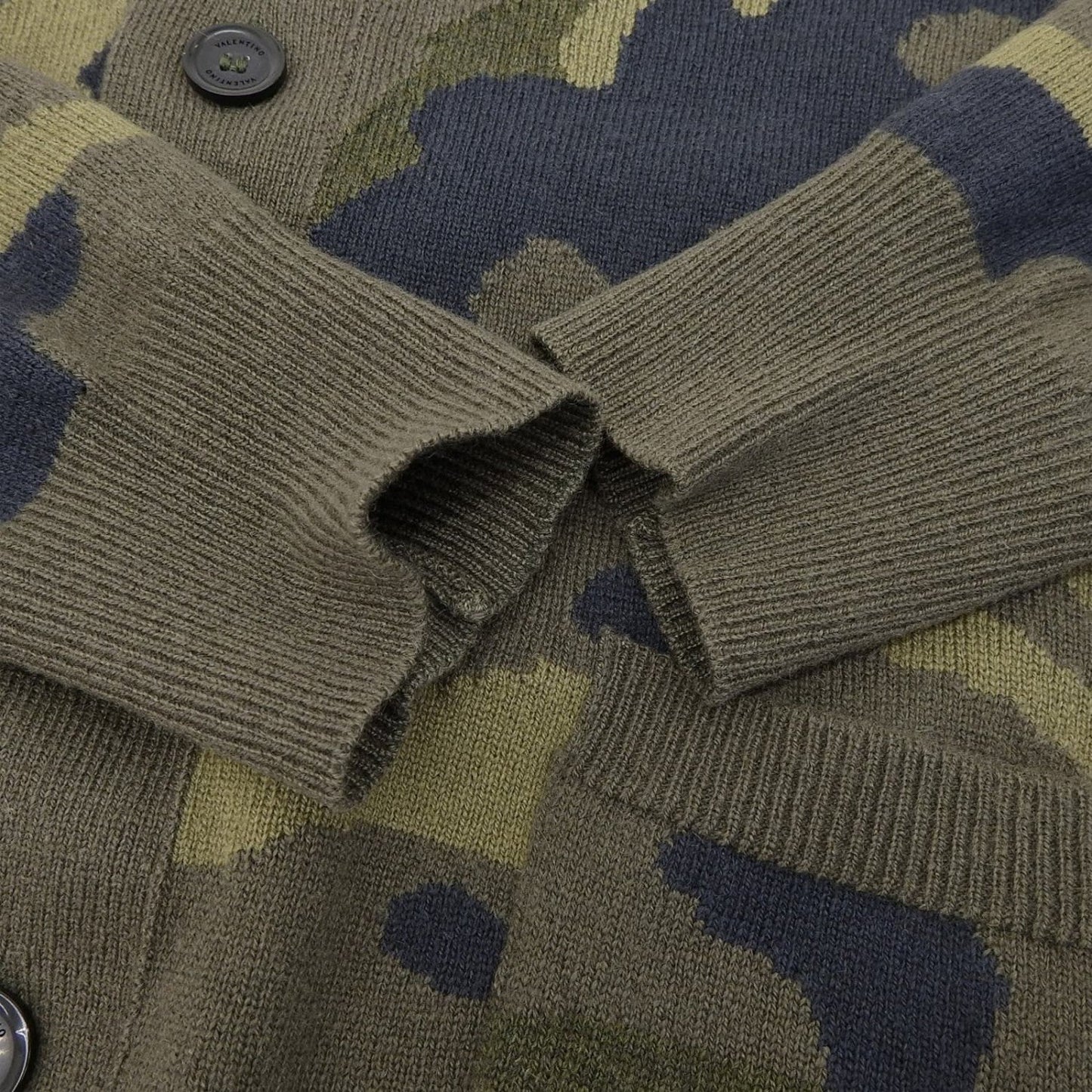 Valentino Cardigan Cashmere Khaki Xs