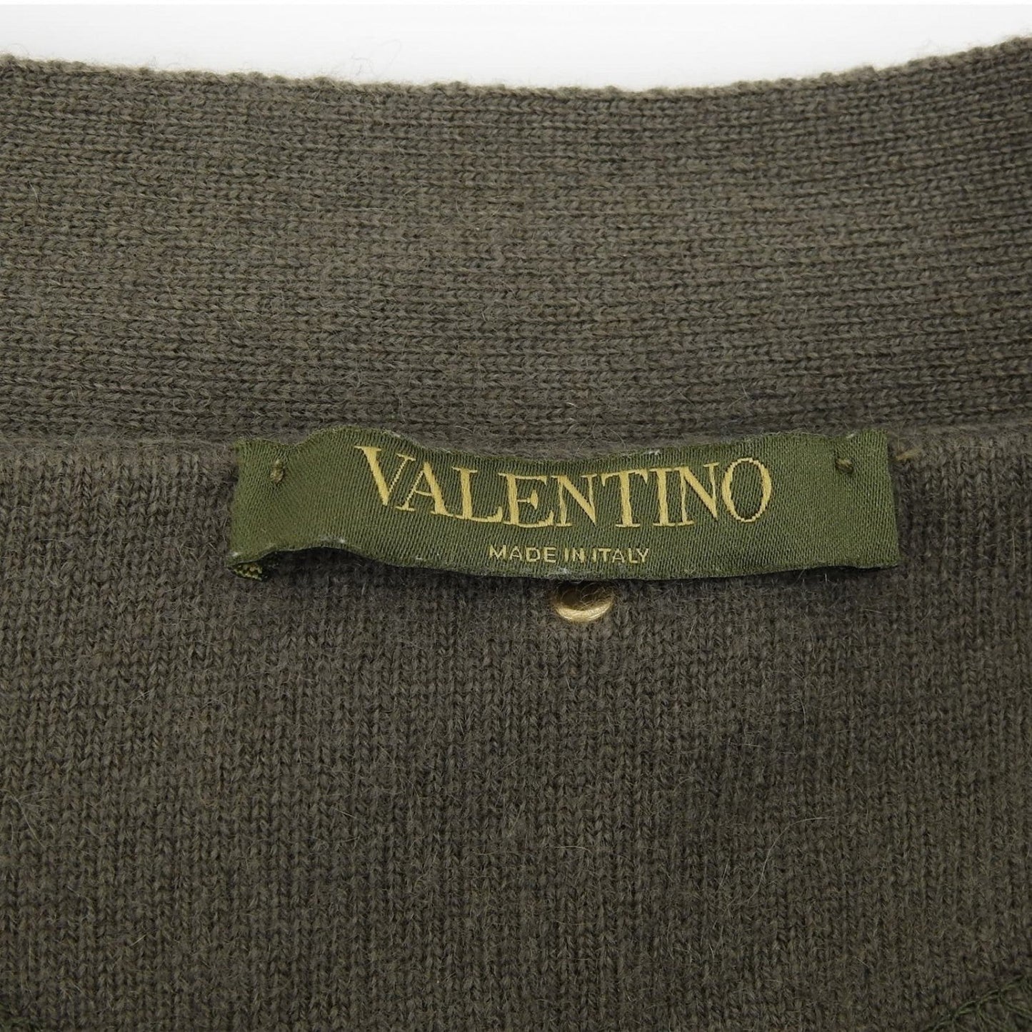 Valentino Cardigan Cashmere Khaki Xs