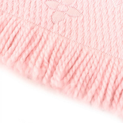 Louis Vuitton Scarf M73057 Wool Crystal Pink Escharp Logo Mania Rainbow