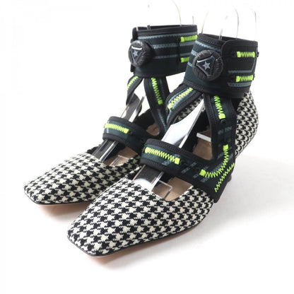 Christian Dior Pumps Houndstooth Weave (Wool), Ultra-Lightweight Neoprene Material, Leather Multi