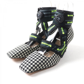 Christian Dior Pumps Houndstooth Weave (Wool), Ultra-Lightweight Neoprene Material, Leather Multi