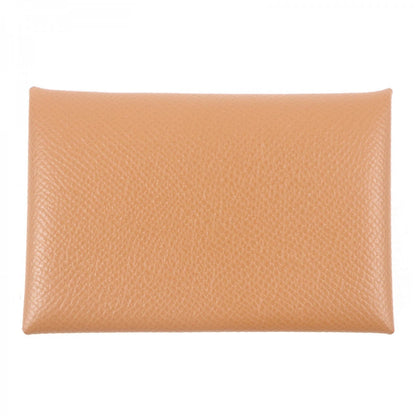 Hermes Coin Case Mainfepsom Caramel Calvi Mens(Unisex)