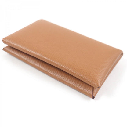 Hermes Coin Case Mainfepsom Caramel Calvi Mens(Unisex)