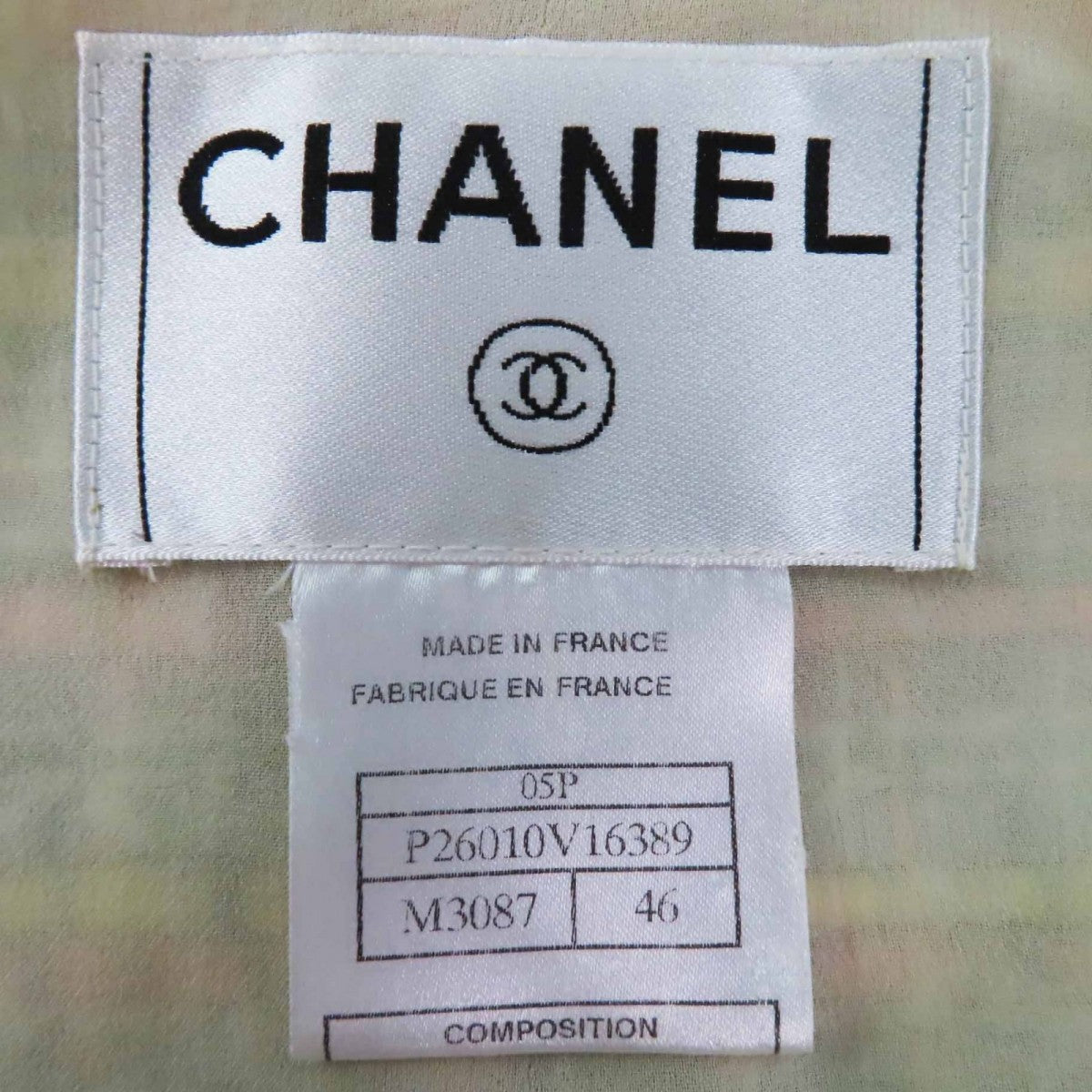 Chanel Jacket 05P P26010 Outer Material