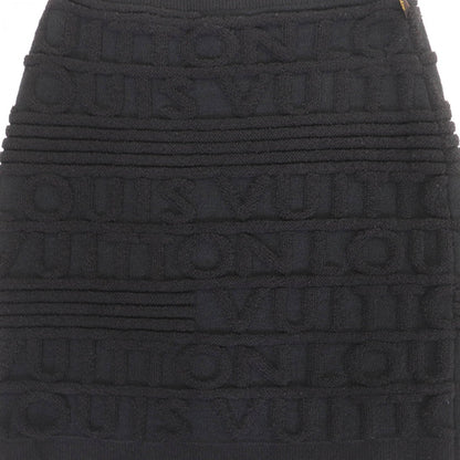 Louis Vuitton Tight Skirt Wool Black M