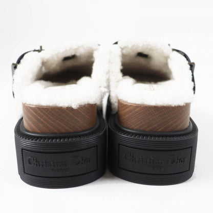 Christian Dior Sandals Leather Black White Diorquake 34