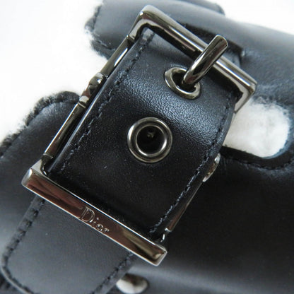 Christian Dior Sandals Leather Black White Diorquake 34