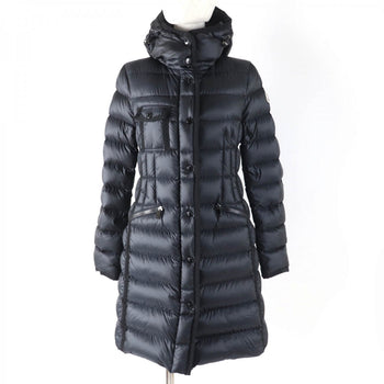 Moncler Down Coat Nylon Black Hermine Zero