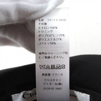 Christian Dior Hat 04Dpn960G893 Rabbit Black 57