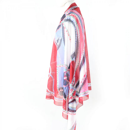 Hermes Scarf Cotton Red Type Robe Du Soir