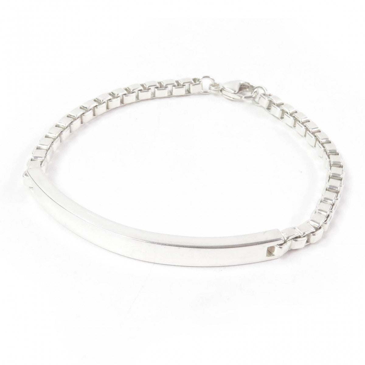 Tiffany&Co. Bracelet Main?Fag925 Silver Venetian Link Id Mens