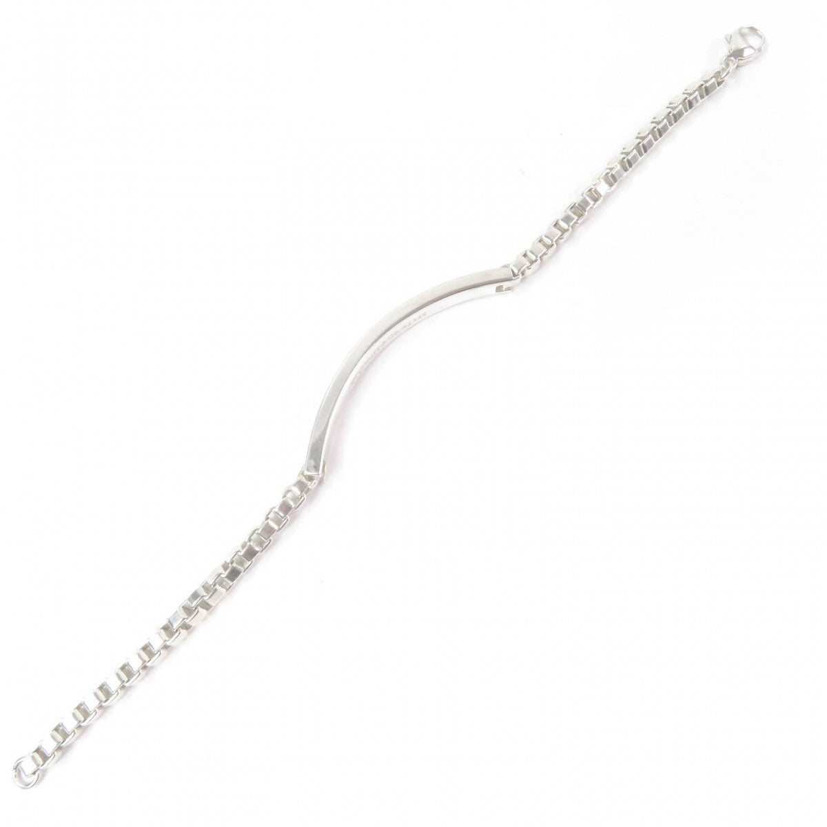 Tiffany&Co. Bracelet Main?Fag925 Silver Venetian Link Id Mens