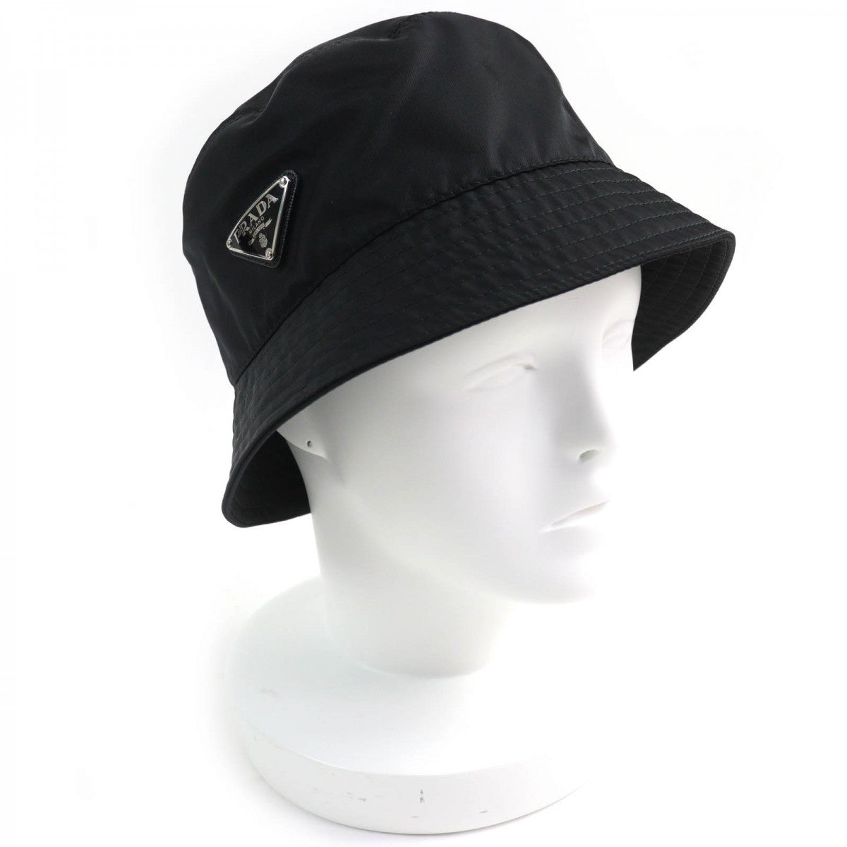 Prada Hat 1Hc137 Recycled Polyamide Black M