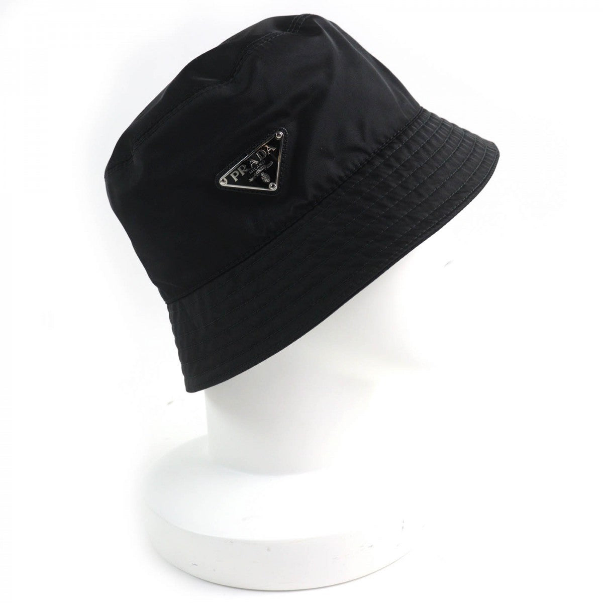 Prada Hat 1Hc137 Recycled Polyamide Black M