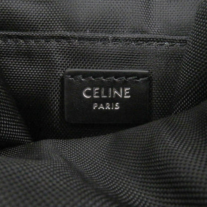 Celine Pouch 10J21 Nylon Canvas Black Trekking Mobile Phone Pouch Mens(Unisex)