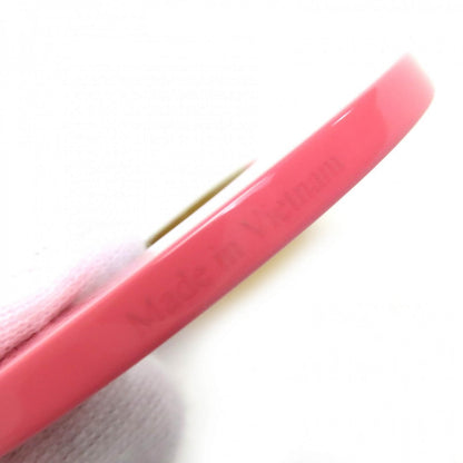 Hermes Necklace Buffalo Horn Wood Beige Pink Ism Bicolor