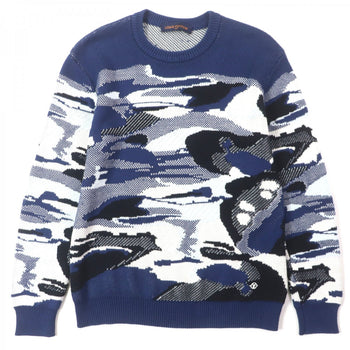 Louis Vuitton Sweater Cotton Navy Multi S