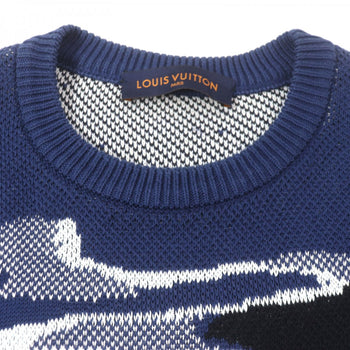 Louis Vuitton Sweater Cotton Navy Multi S