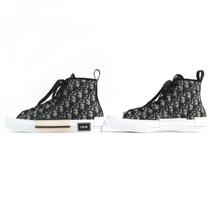 Dior Homme High Cut Sneakers 3Sh126Zsa H961 Cotton, Technical Fabric Black Dior Oblique B23 Mens 43