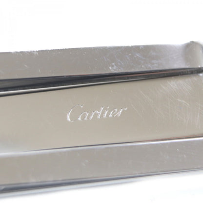 Cartier Money Clip Stainless Steel , Gold Plated Silver Must De Cartier Mens
