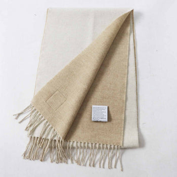 Loewe Scarf Wool White Beige