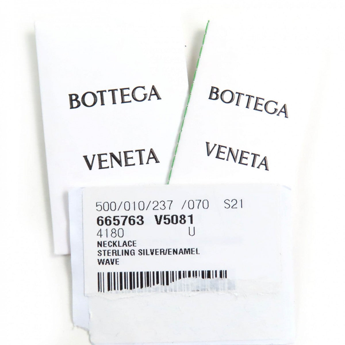 Bottegaveneta Necklace Ag925 Silver Light Blue