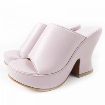 Bottegaveneta Sandals Leather Lavender 37