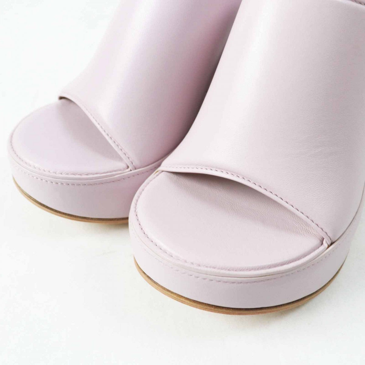 Bottegaveneta Sandals Leather Lavender 37