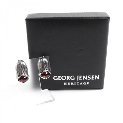 Georg Jensen Earring 2007 Sv925 Silver Red Type