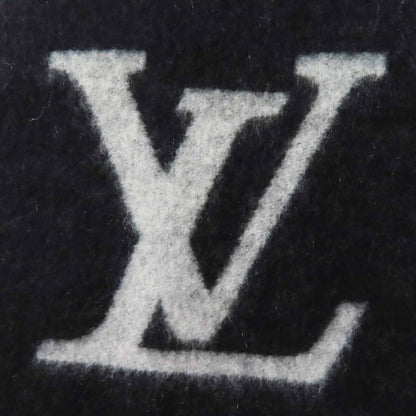 Louis Vuitton Scarf M71040 Cashmere Black Grey Reykjavik