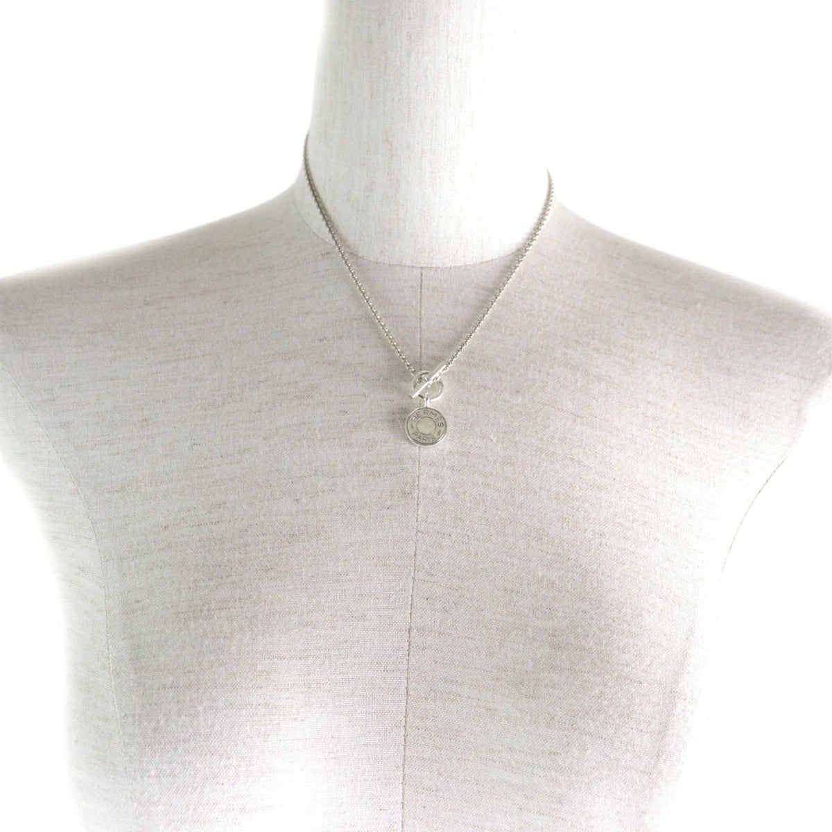 Hermes Necklace Ag925 Silver Amulet H Confetti