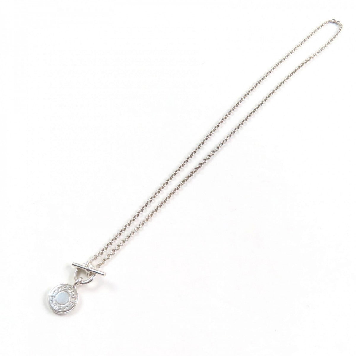 Hermes Necklace Ag925 Silver Amulet H Confetti