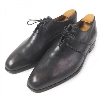 Berluti Dress Shoes Leather Black Alessandro Scars Mens 7 1/2
