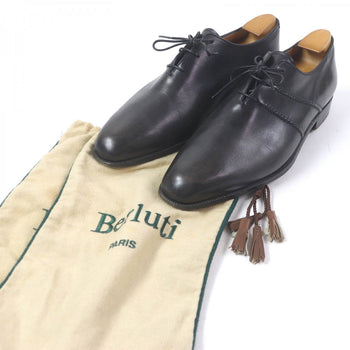 Berluti Dress Shoes Leather Black Alessandro Scars Mens 7 1/2