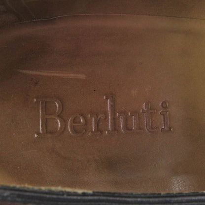 Berluti Dress Shoes Leather Black Alessandro Scars Mens 7 1/2